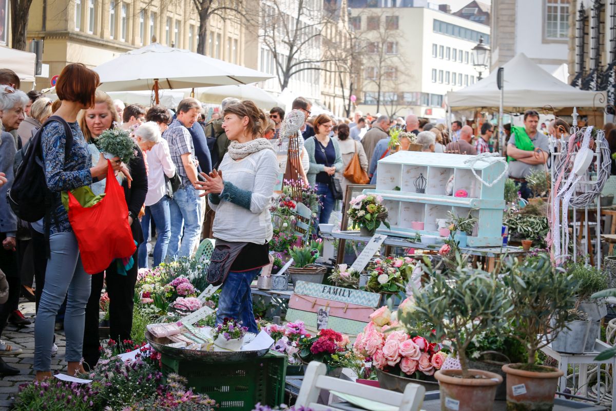 Gartenmarkt in der Rittertraße