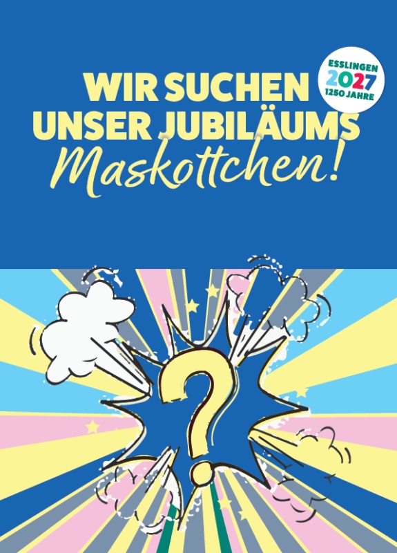 Plakat Jubiläums Maskottchen