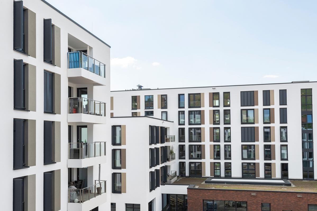Foto eines fertiggestellten Gebäudes Baublock D - ©RVI GmbH