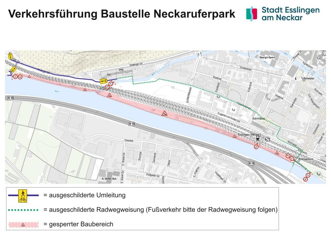 Verkehrsführung während der Bauarbeiten Verkehrsführung während der Bauarbeiten
