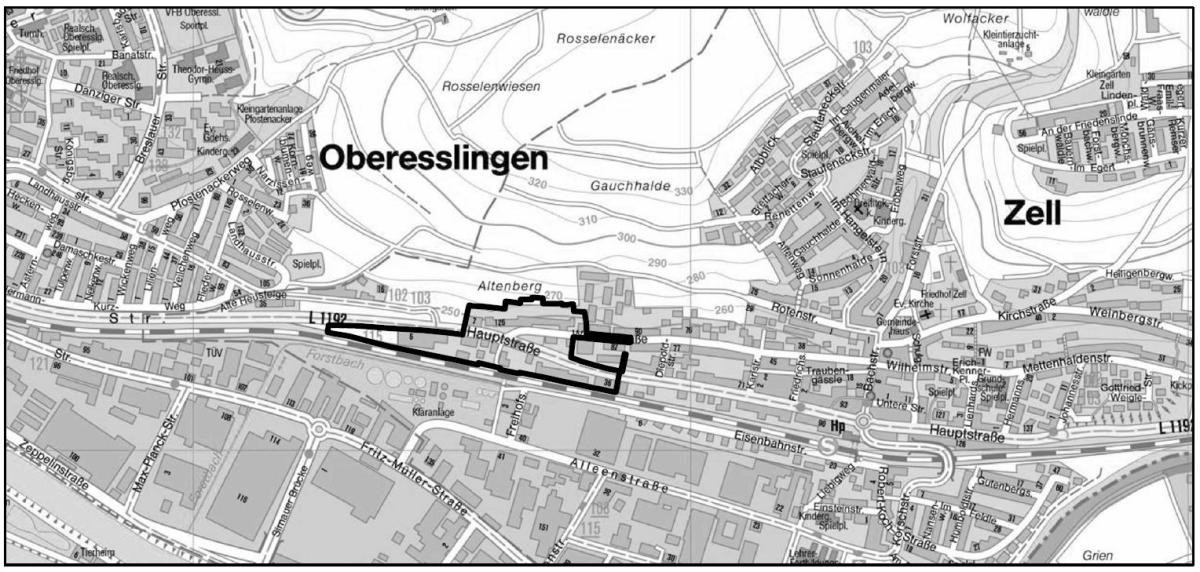 Übersichtsplan mit Lage der neun Teilgebiete im Stadtgebiet Übersichtsplan mit Lage der neun Teilgebiete im Stadtgebiet