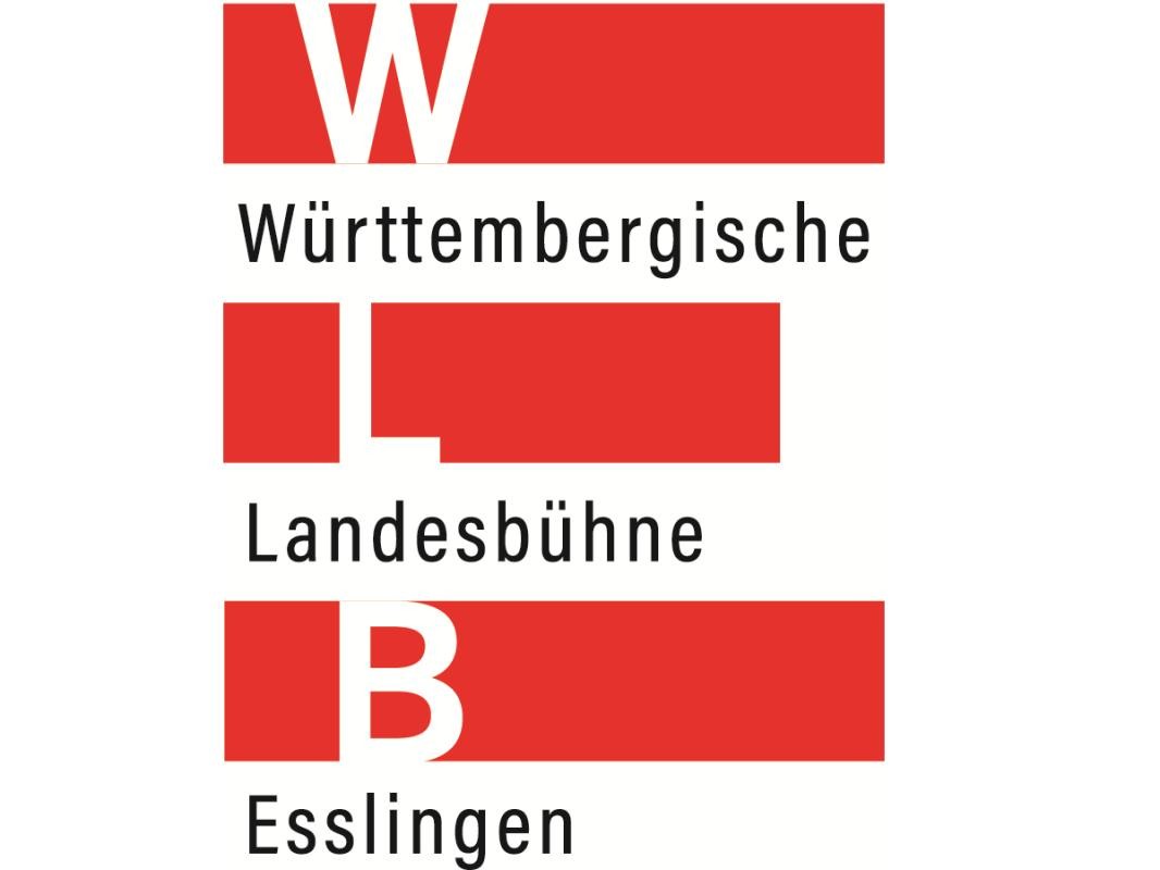 Logo Württembergische Landesbühne Esslingen Wortmarke Württembergische Landesbühne Esslingen, Schrift mit roten Balken