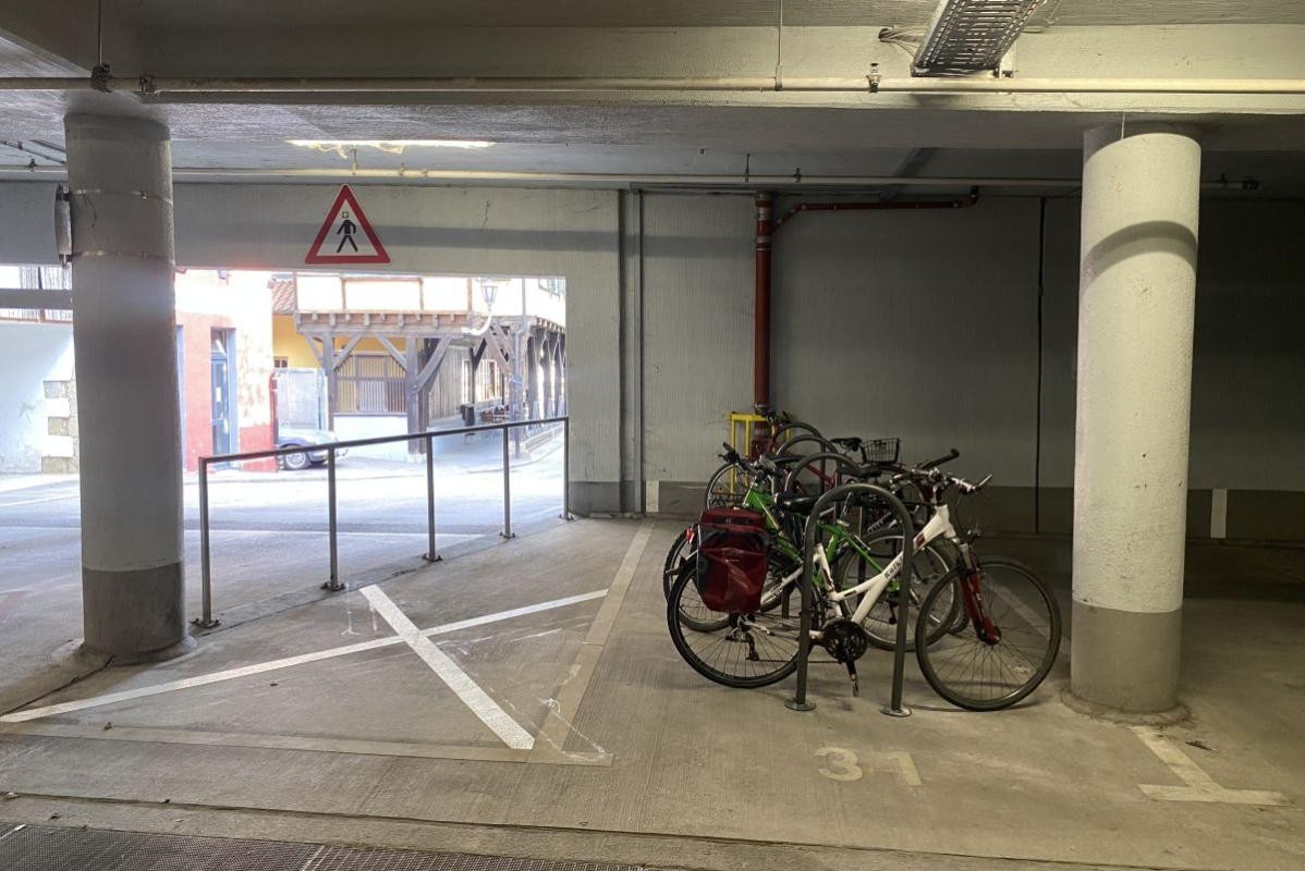 Neue Fahrradabstellmöglichkeiten in der Tiefgarage Kleiner Markt