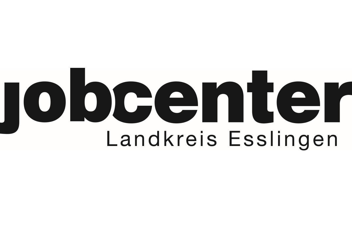 Wortmarke: Jobcenter Landkreis Esslingen, schwarze Schrift