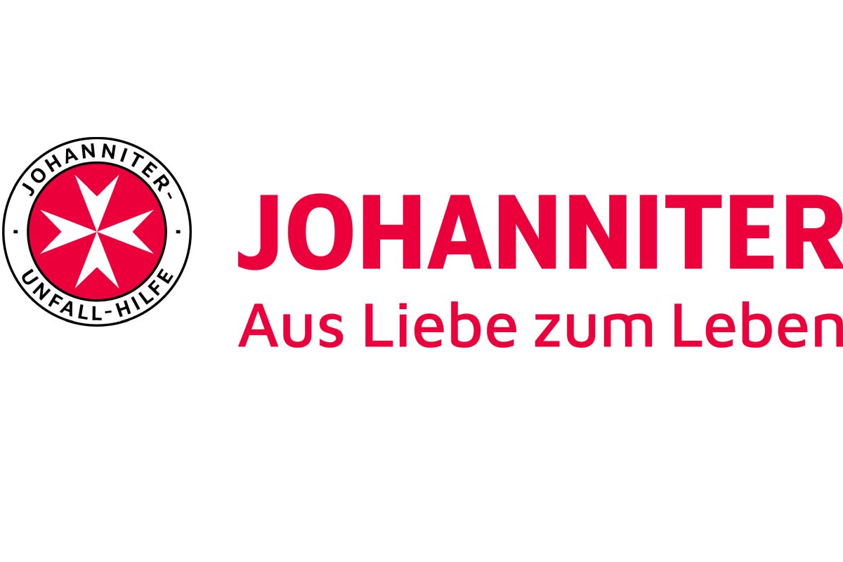 Logo Johanniter-Unfall-Hilfe e.V. Logo Johanniter-Unfall-Hilfe e.V., Kreis mit Stern und Schrift: Johanniter aus Liebe zum Leben