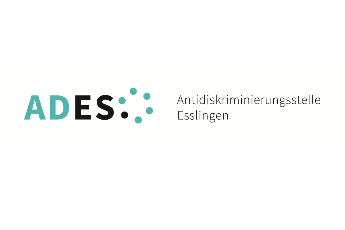 Logo ADES Wortmarke ADES - Antidiskriminierungsstelle Esslingen