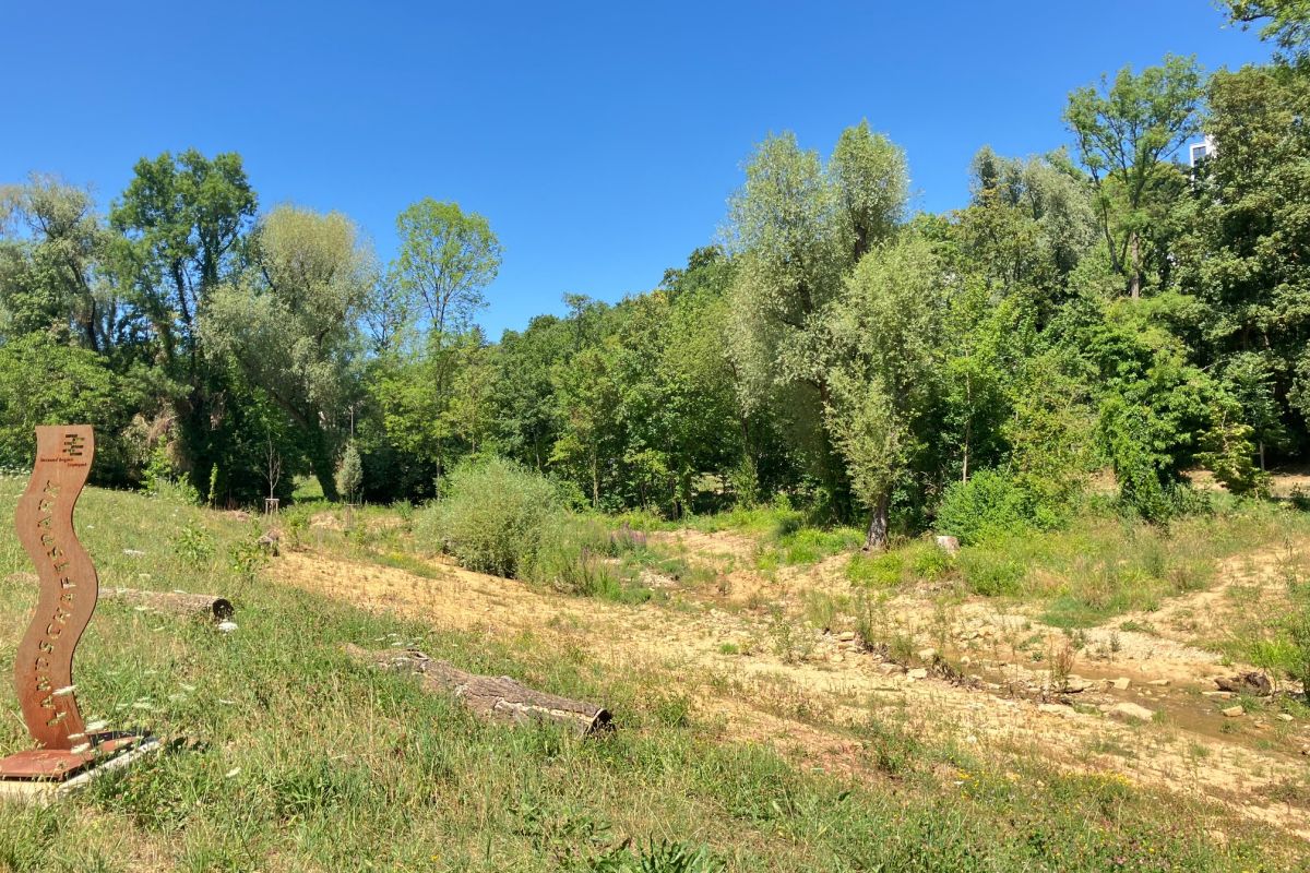Hainbach nach der Renaturierung im Abschnitt Goerdelerweg