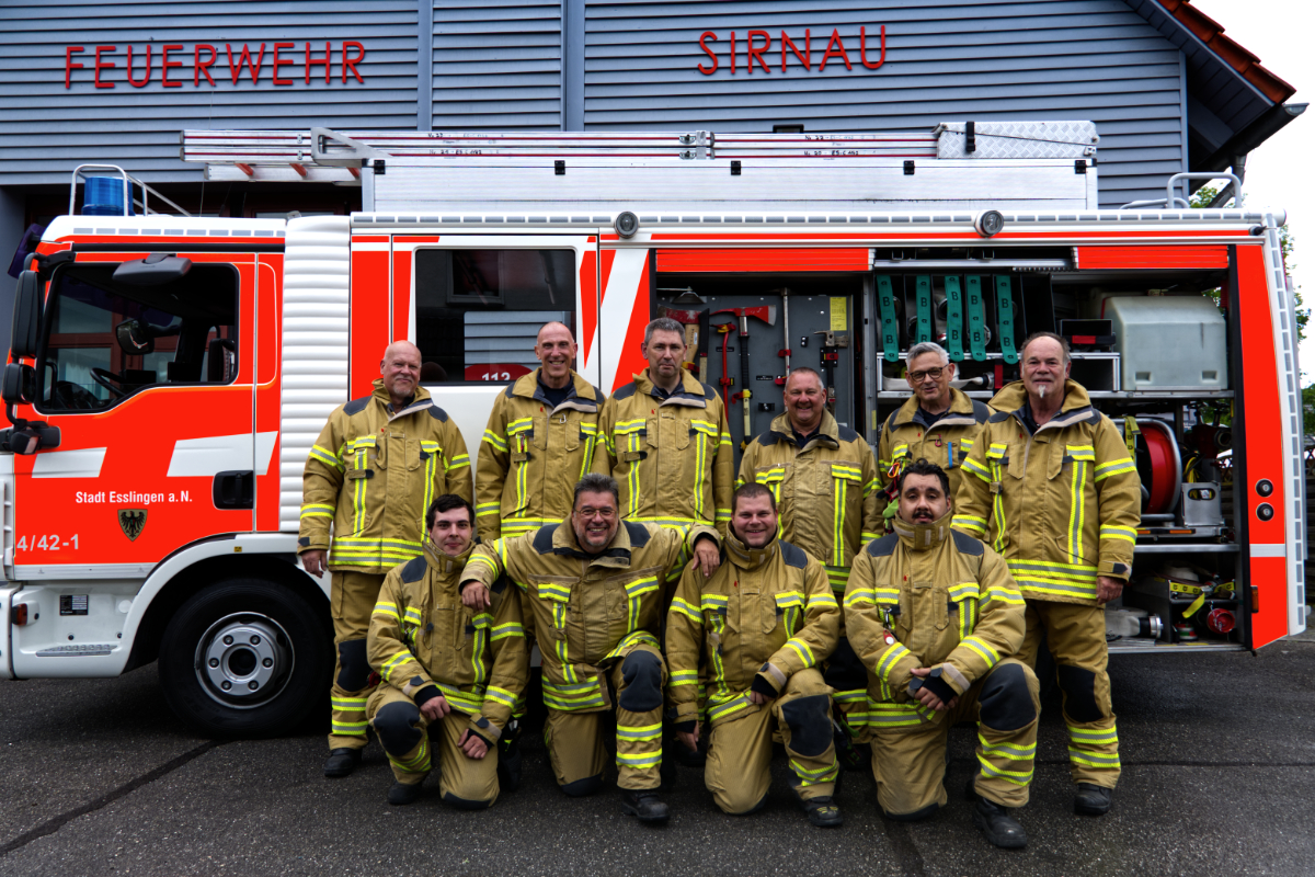 Gruppenbild der Abteilung Sirnau ©Feuerwehr Esslingen a.N. Gruppenbild