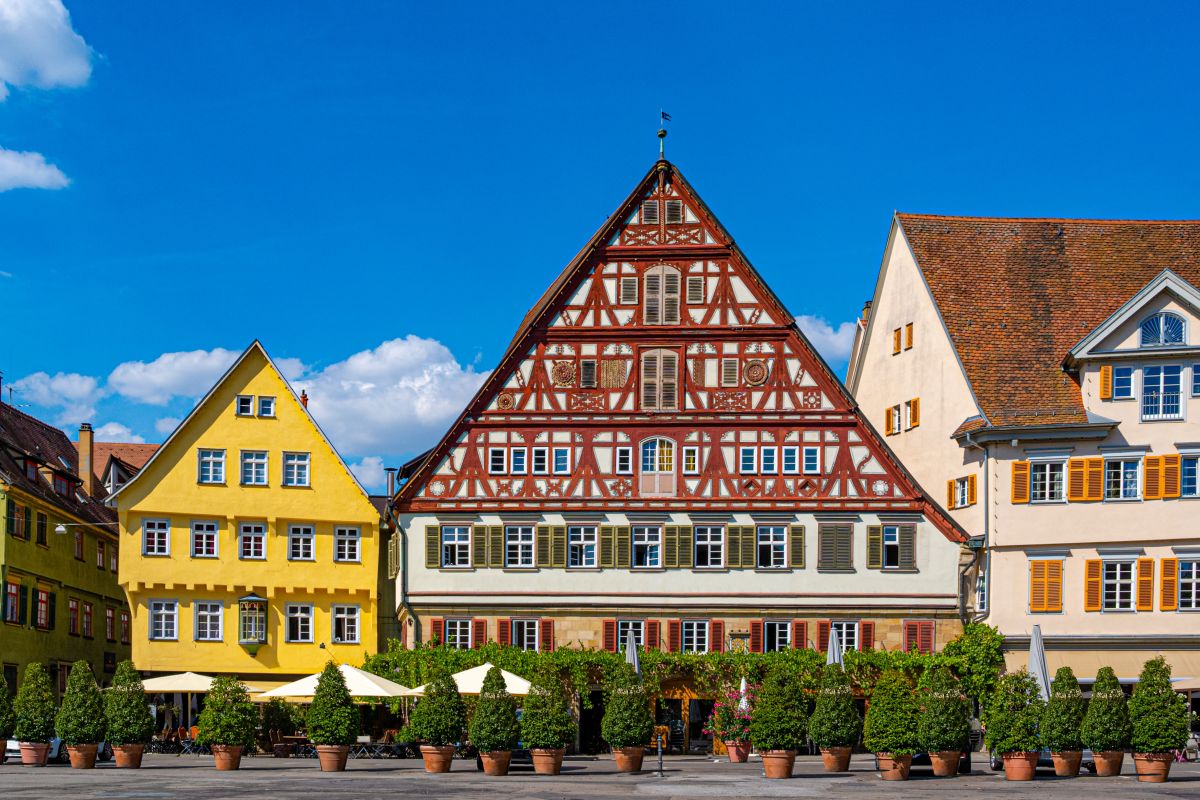 Marktplatz Blick auf das Kielmeyerhaus am Esslinger Marktplatz.