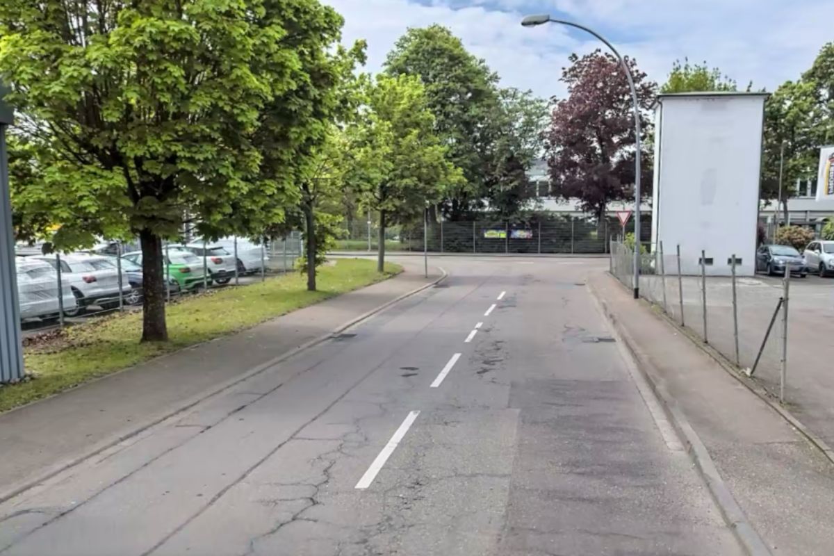 Alleenstraße Schadhafter Fahrbahnbelag der Alleenstraße