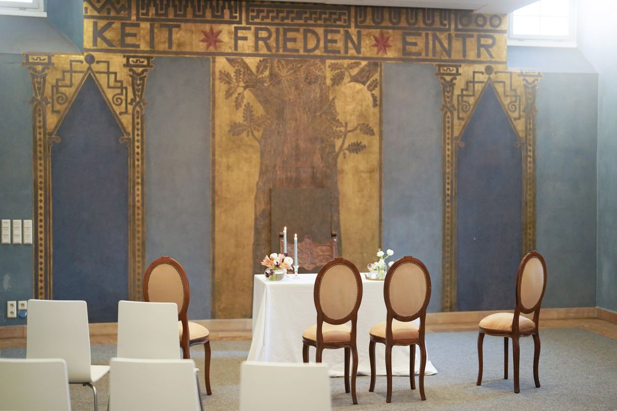 Blick in den Blauen Saal im Faulhaberschen Haus