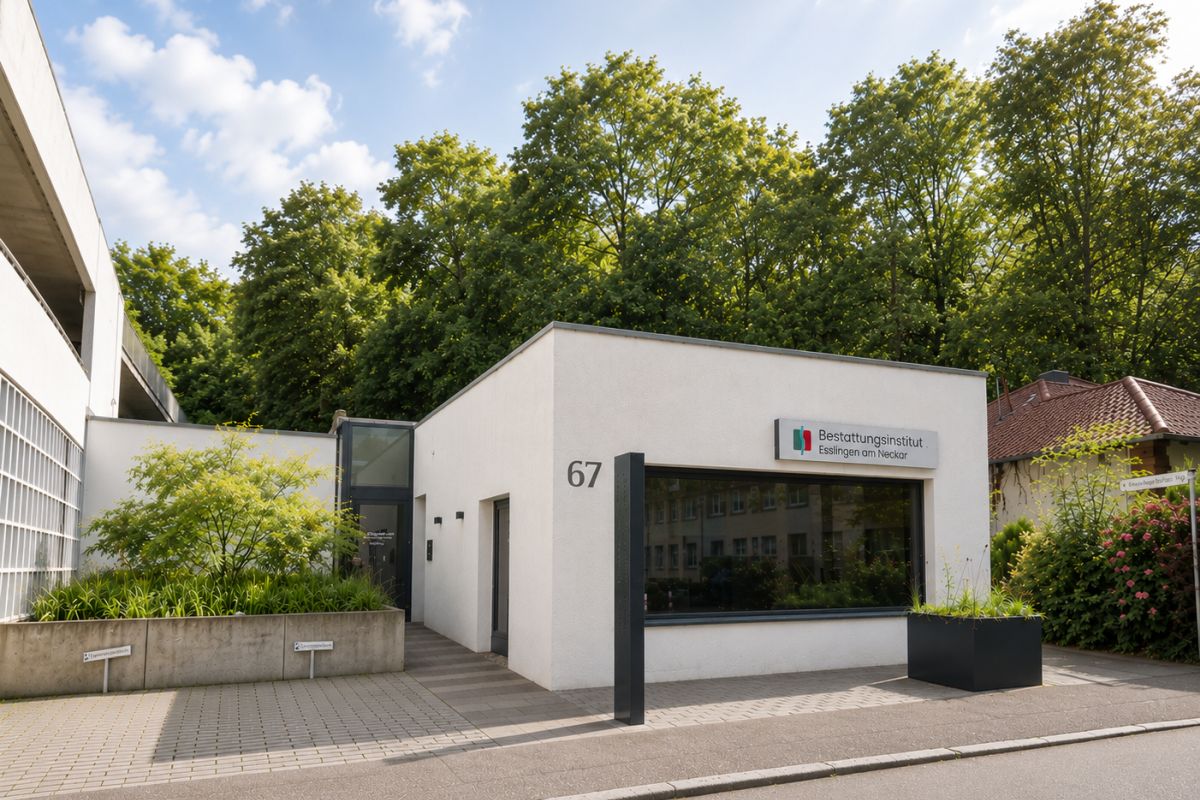 Außenansicht des Bestattungsinstituts