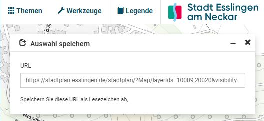 Screenshot Geoportal URL