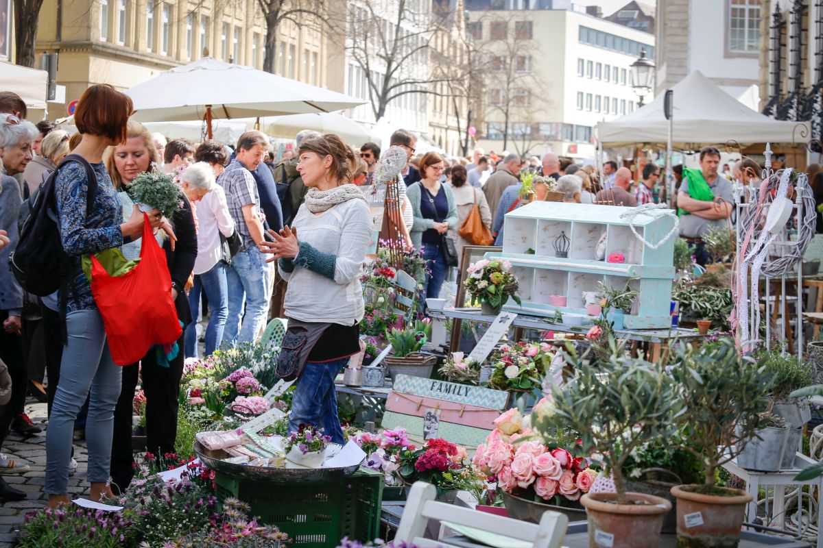 Gartenmarkt in der Rittertraße Gartenmarkt in der Rittertraße