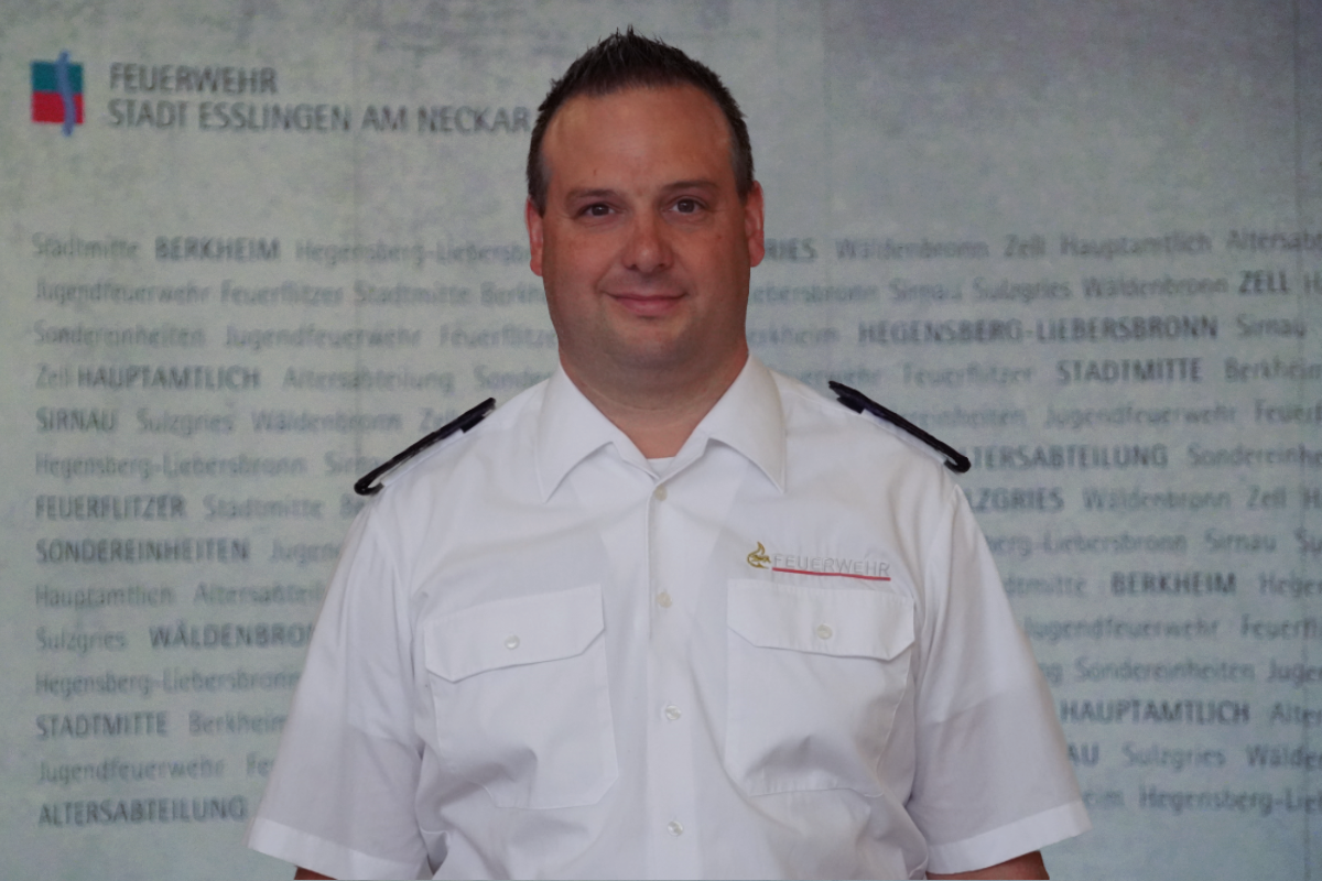 Marcel Stölzle ©Feuerwehr Esslingen a.N. Abteilungskommandant Hegensberg
