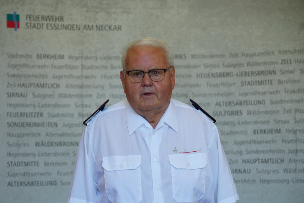 Rudi Müller ©Feuerwehr Esslingen a.N. Stellv. Leitung der Altersabteilung