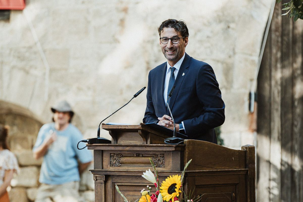 OB Matthias Klopfer am Redepult
