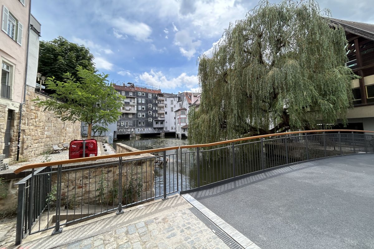 Blick von der neuen Brücke über Klein Venedig.