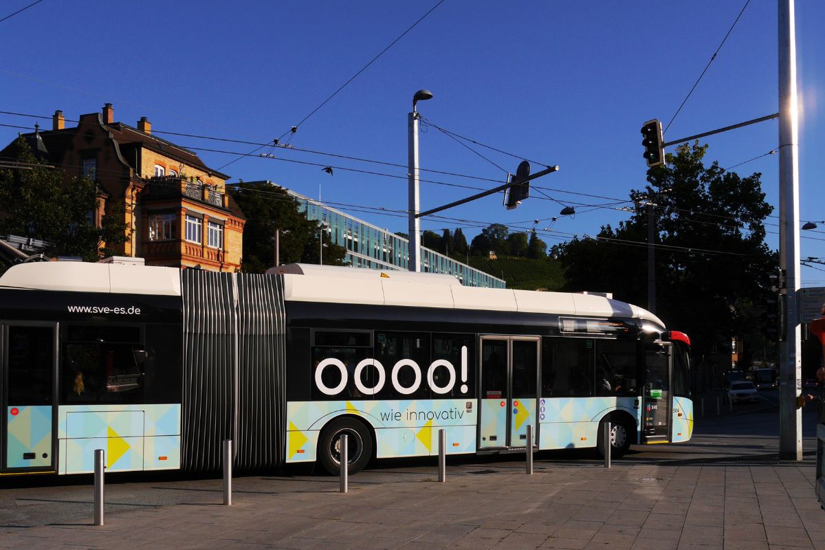 Bus des SVE Oberleitungsbus des Städtischen Verkehrsbetriebs Esslingen