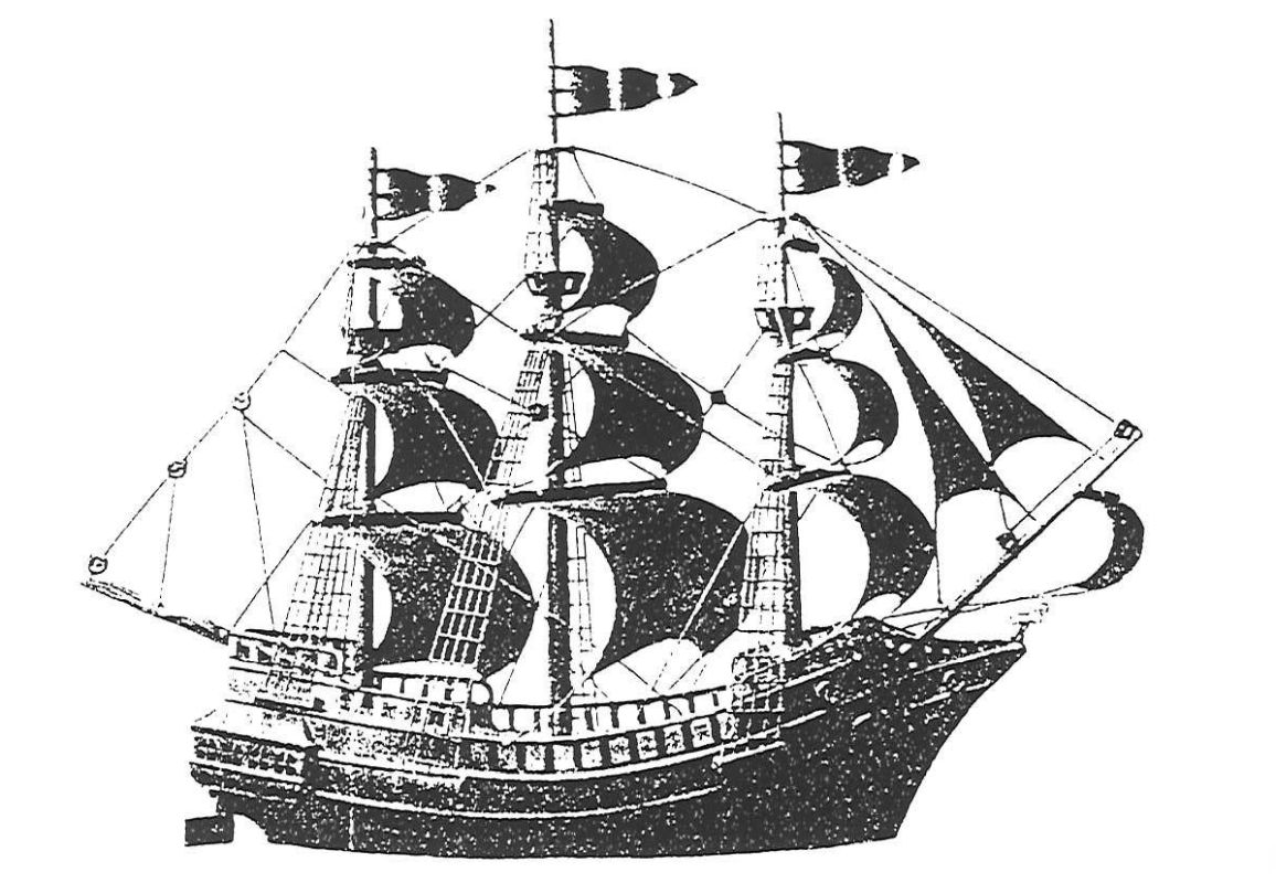 Das Schiff als Symbol der Handelsschule ©Feuerwehr Esslingen a.N. Ein Handelsschiff auf Abwegen – und seine Rückkehr (1961–1987)