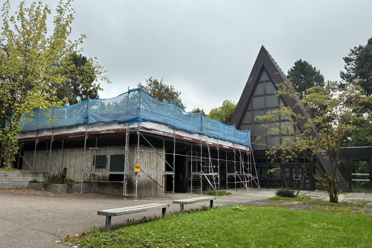 Baustelle Feierhalle in Hegensberg