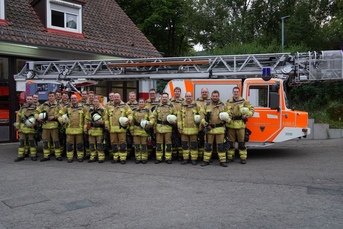 Gruppenbild der Abteilung Sulzgries ©Feuerwehr Esslingen a.N. Gruppenbild