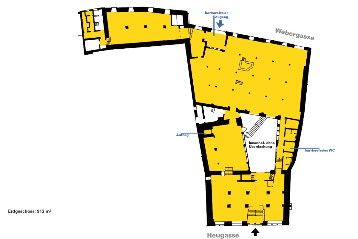 Zeichnung des Grundrisses Erdgeschoss