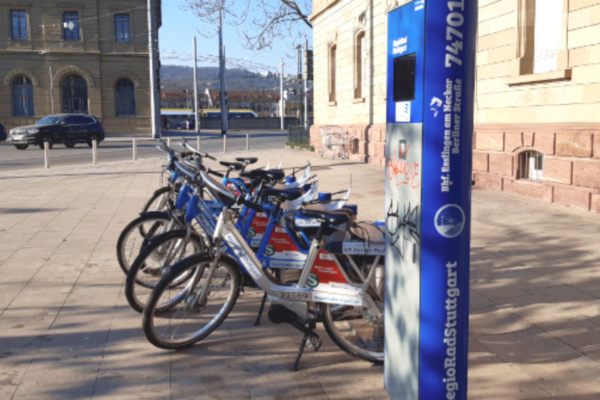 RegioRad-Verleihstation am Bahnhof Esslingen RegioRad-Verleihstation am Bahnhof Esslingen