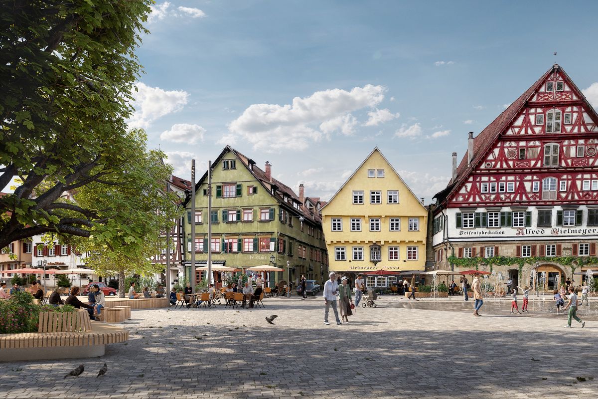 Visualisierung des neuen Marktplatzes