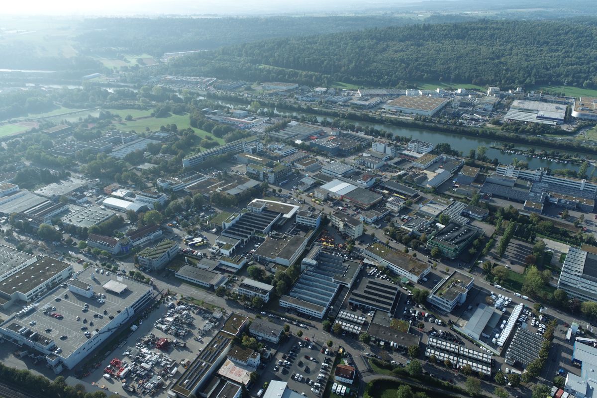 Zell, Sirnau Luftbild Gewerbegebiet Zell, Sirnau