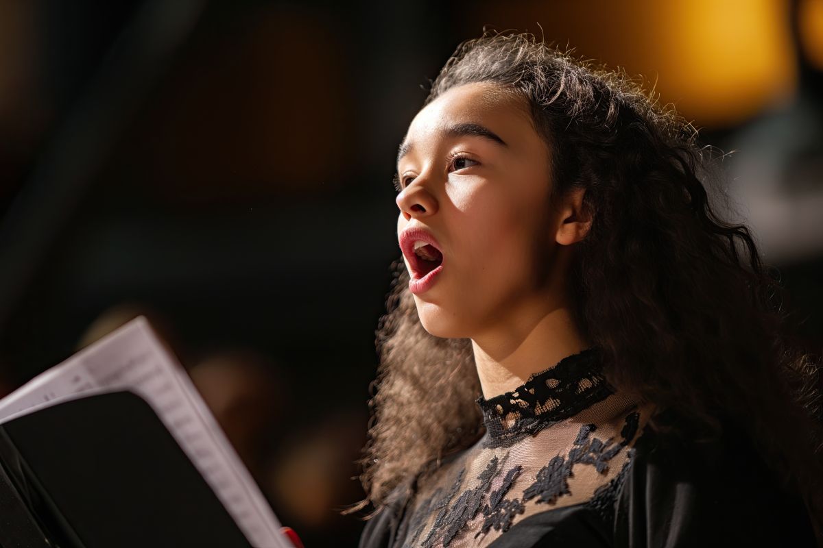 Gesang Singendes Mädchen