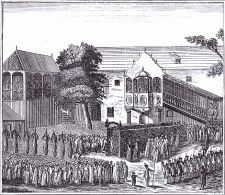 alter Kupferstich der Schwörtagszeremonie alter Kupferstich der Schwörtagszeremonie