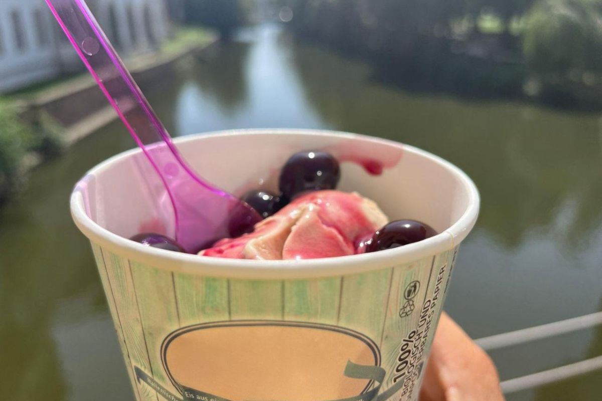 Eisbecher Eisbecher mit Einweggeschirr