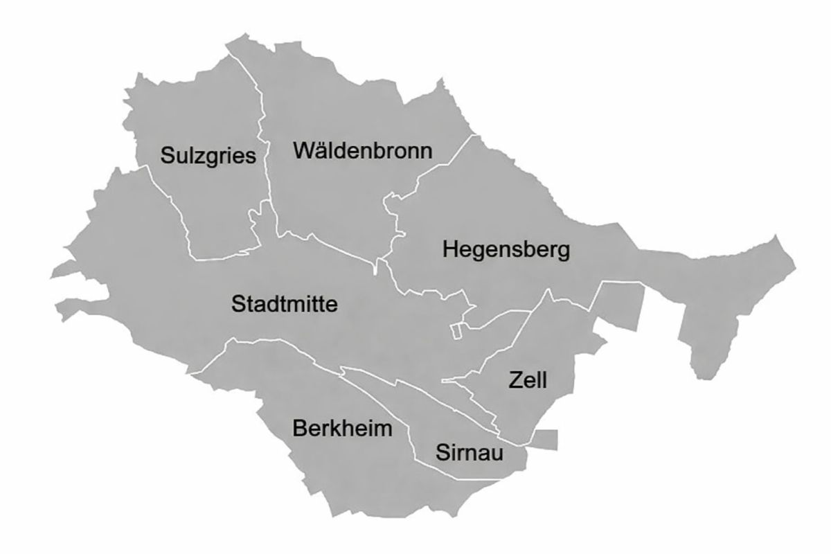 Übersichtsgrafik der Feuerwehrstandorte in Esslingen 
