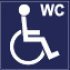 Piktogramm: Rollstuhlfahrer-WC