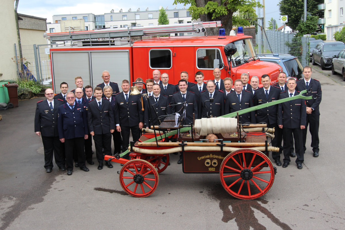 Gruppenbild der Abteilung Hegensberg ©Feuerwehr Esslingen a.N. Gruppenbild