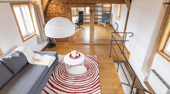 Esslinger Hochwacht Innen Wohnzimmer Arbeitszimmer_©Thomas Wagner, miketraffic.com Esslinger Hochwacht Innen Wohnzimmer Arbeitszimmer_©Thomas Wagner, miketraffic.com