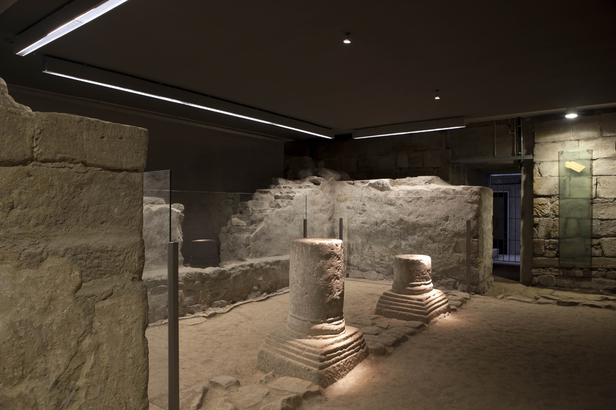 Ausgrabungen unter der Stadtkirche.