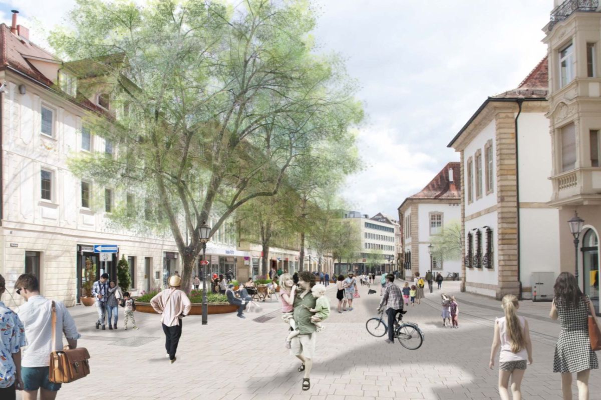 Darstellung der zukünftigen Ritterstraße Darstellung der zukünftigen Ritterstraße