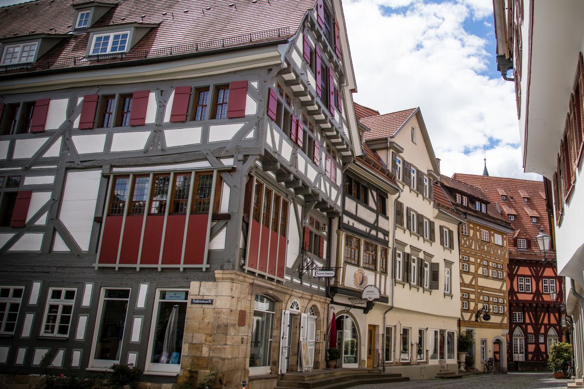 Blick in die älteste Fachwerkzeile Deutschlands
