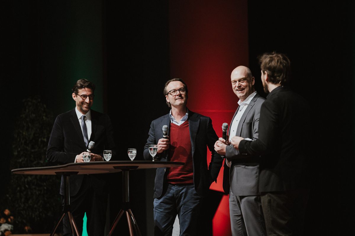 Talkrunde mit OB Matthias Klopfer