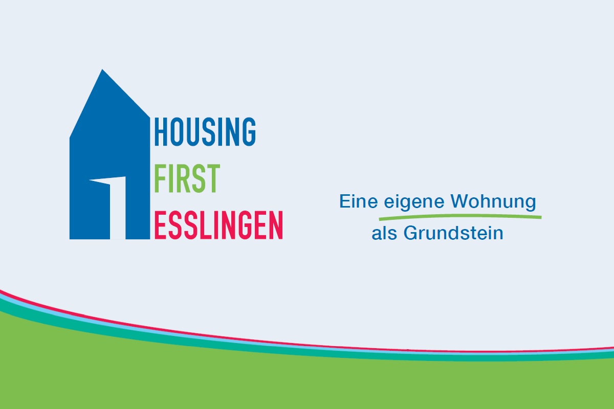 Logo Housing First Esslingen - Eine eigene Wohnung als Grundstein.