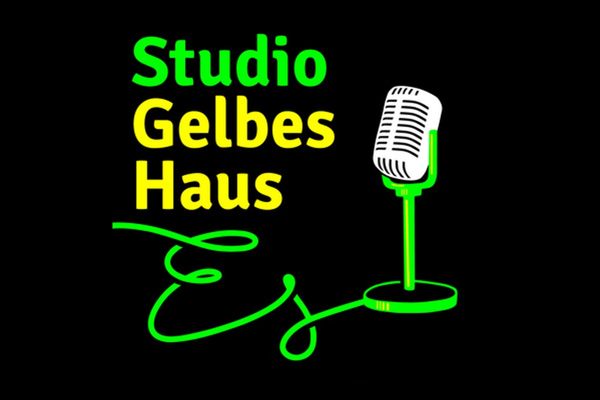 Potcast-Logo Studio Gelbes Haus