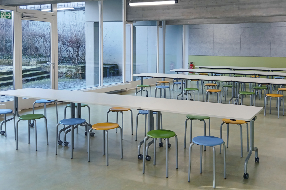 Speiseraum neue Mensa GS St. Bernhardt