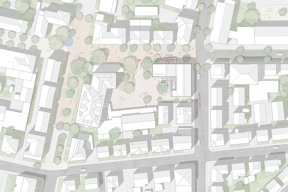 Plan: Lage im Stadtteil