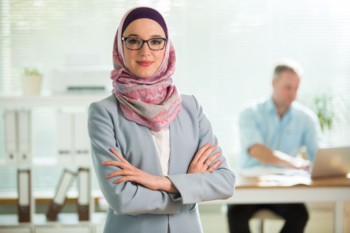 Beruf Geschäftsfrau im Büro
