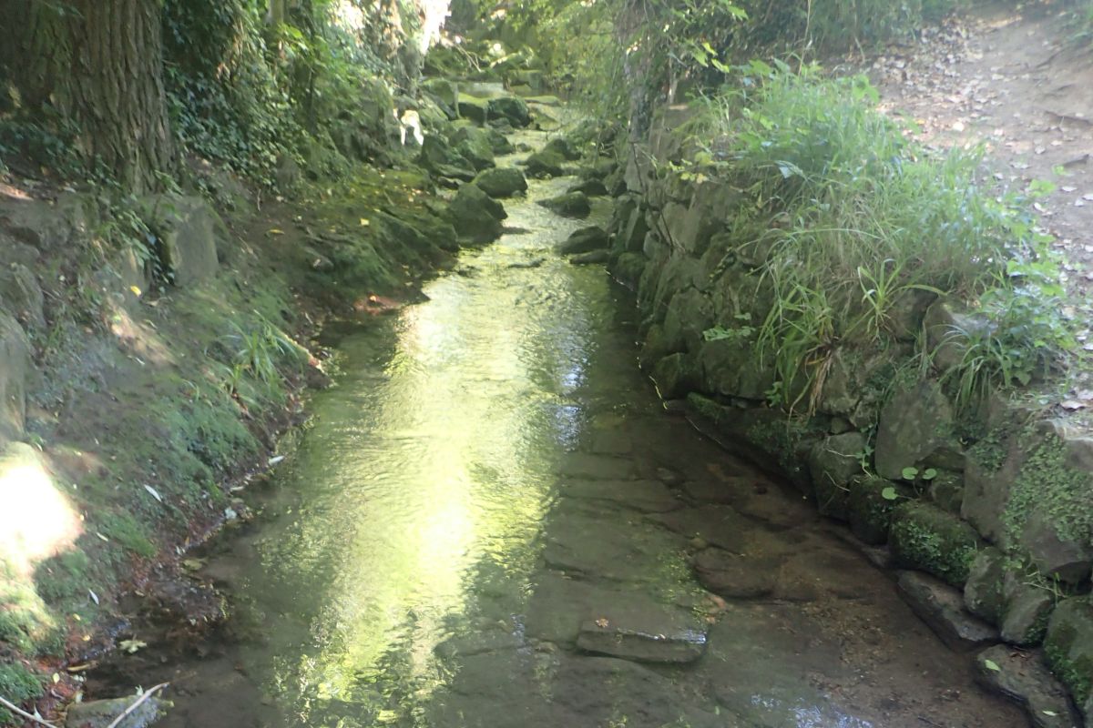 Hainbach vor der Renaturierung im Abschnitt Goerdelerweg