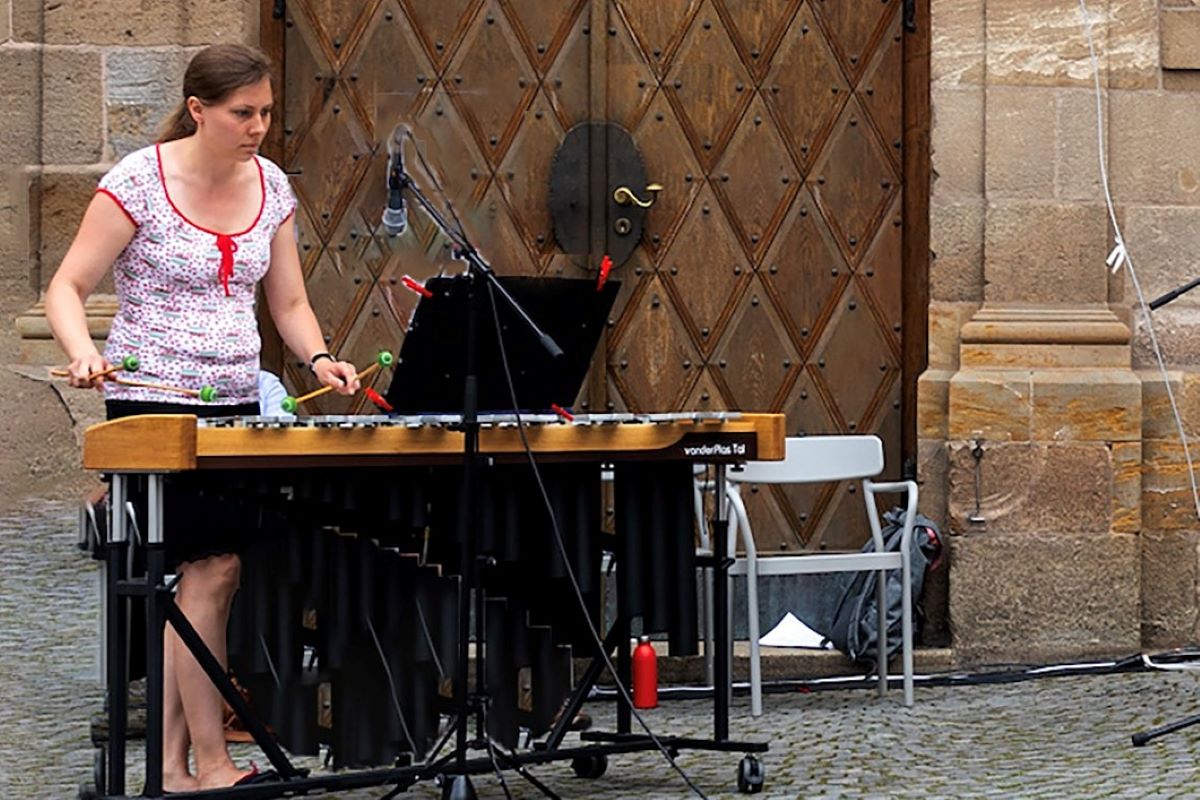 Franziska Preisenberger am Vibrafon