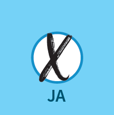 Graphik mit einem angekreuztem Kreis Ja Graphik mit einem angekreuztem Kreis Ja