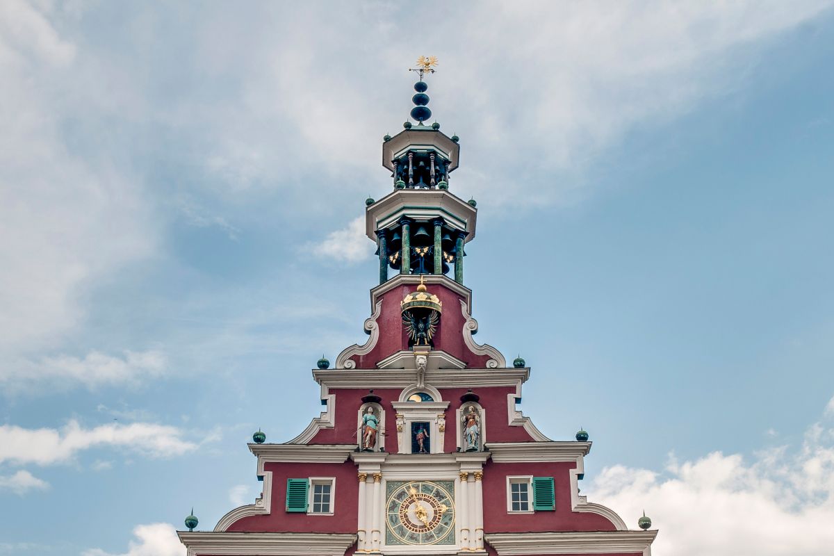 Der Glockenturm des Alten Rathauses in Esslingen